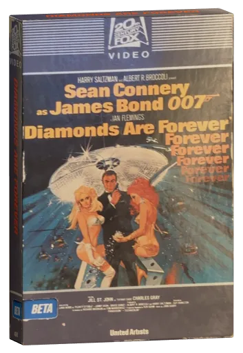 Diamonds Are Forever Betamax, 20th Century Fox Video