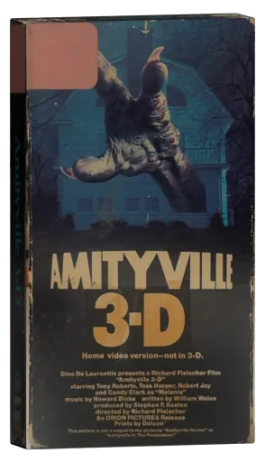 Amityville 3-D VHS, Vestron Video