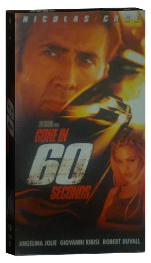 Gone in 60 Seconds VHS, Touchstone Home Video