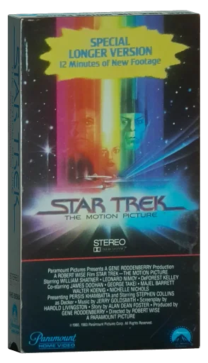 Star Trek: The Motion Picture VHS, Paramount Home Video