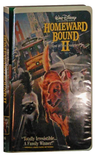Homeward Bound II: Lost in San Francisco VHS, Walt Disney Home Video
