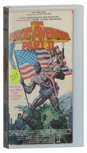 The Toxic Avenger VHS, Warner Home Video