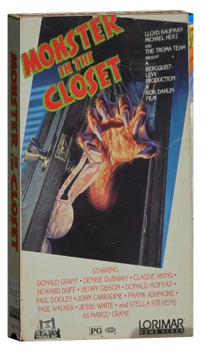 Monster in the Closet VHS, Lorimar Home Video