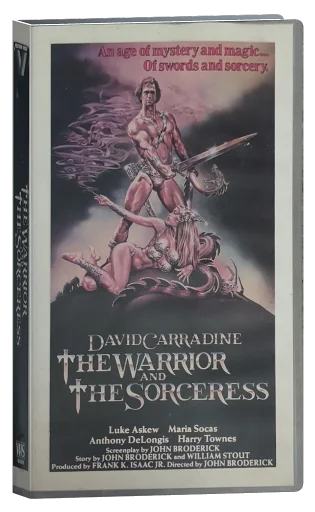 The Warrior and the Sorceress VHS cover