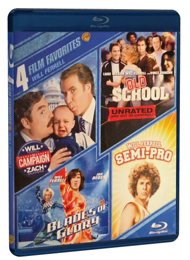 4 Film Favorites: Will Ferrell Blu-ray cover