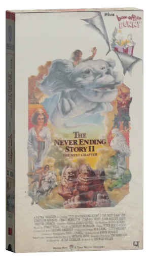 The NeverEnding Story II: The Next Chapter VHS, Warner Home Video
