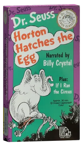 Horton Hatches the Egg VHS cover