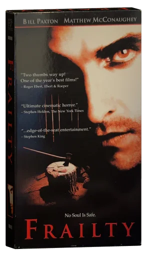 Frailty VHS, Lions Gate Home Entertainment