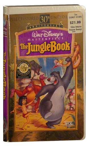 The Jungle Book VHS, Buena Vista Home Video
