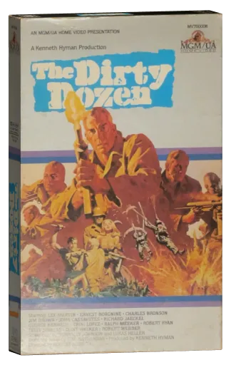 The Dirty Dozen VHS, MGM/UA Home Video