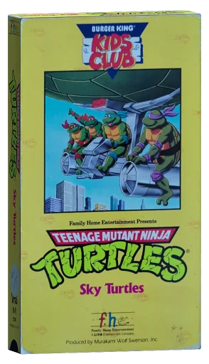 Teenage Mutant Ninja Turtles VHS, Family Home Entertainment