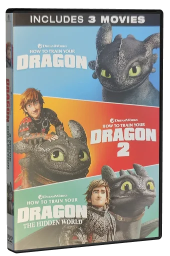 how to train your dragon trilogy DVD cover