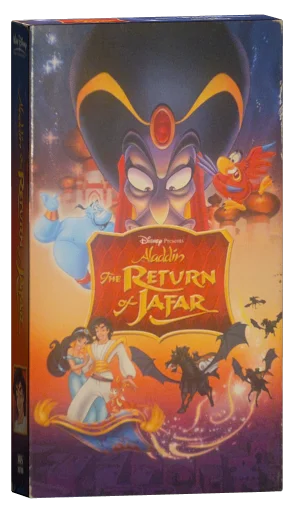 Aladdin: The Return of Jafar and Aladdin and the King of Thieves VHS cover