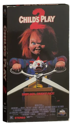 Child's Play 2 VHS, MCA Universal Home Video