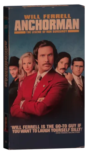 Anchorman: The Legend of Ron Burgundy VHS, DreamWorks Home Entertainment