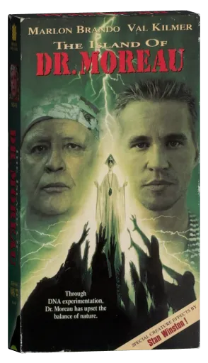 The Island of Dr. Moreau VHS, New Line Home Video