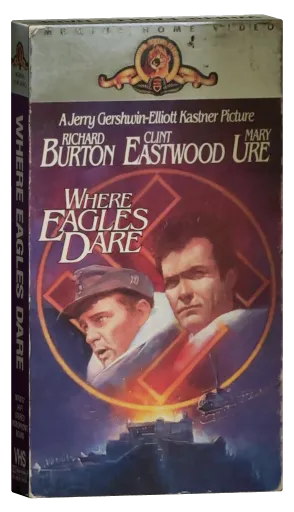 Where Eagles Dare VHS, MGM/UA Home Video