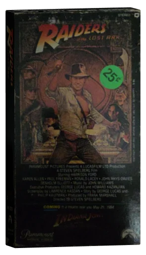 Raiders of the Lost Ark VHS, Paramount Home Video