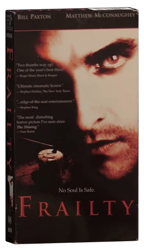 Frailty VHS, Lions Gate Home Entertainment