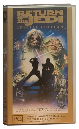 Return of the Jedi VHS, 20th Century Fox Home Entertainment