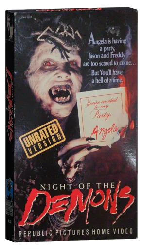Night of the Demons VHS, Republic Pictures Home Video