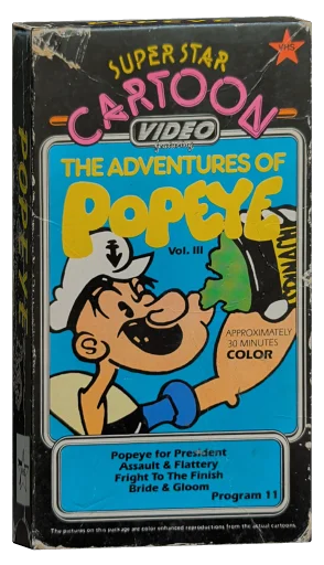 The Adventures of Popeye VHS cover
