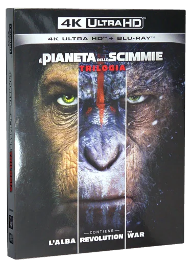 Il Pianeta delle Scimmie - Trilogia 4K-UHD cover