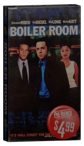 Boiler Room VHS, New Line Home Video