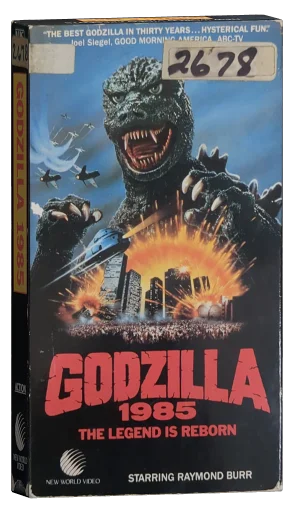 Godzilla 1985 VHS, New World Video