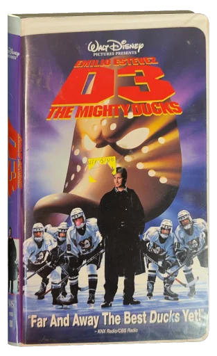 D3: The Mighty Ducks VHS, Walt Disney Home Video
