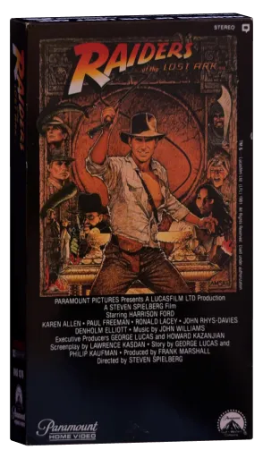 Raiders of the Lost Ark VHS, Paramount Home Video