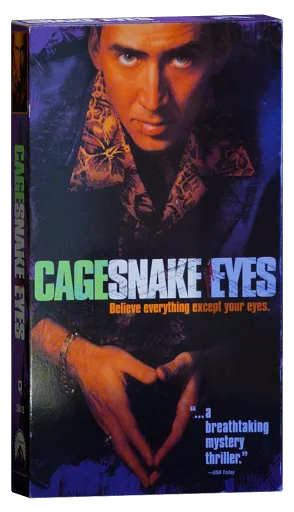Snake Eyes VHS, Paramount Home Video