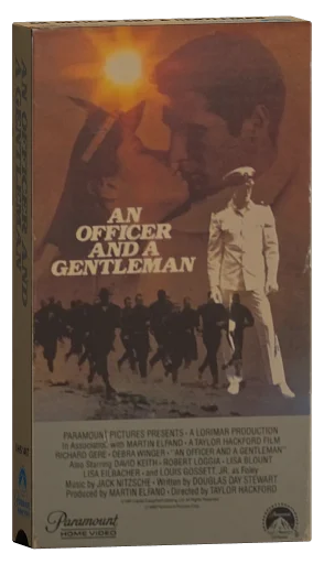 An Officer and a Gentleman VHS, Paramount Home Video