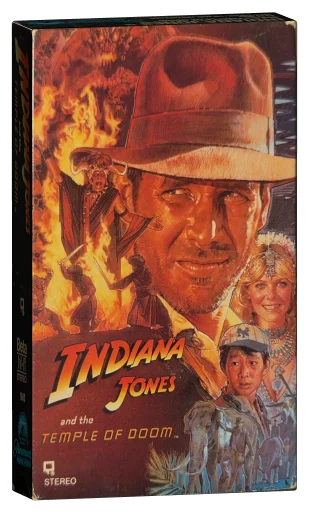 Indiana Jones and the Temple of Doom Betamax, Paramount Home Video