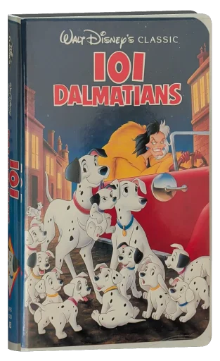 One Hundred and One Dalmatians VHS, Disney Home Video