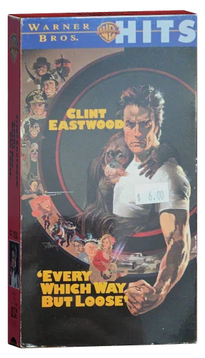 Every Which Way but Loose VHS, Warner Bros.