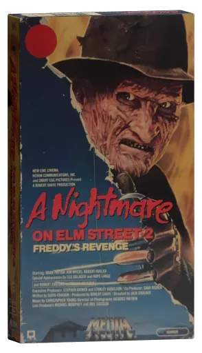 A Nightmare on Elm Street Part 2: Freddy's Revenge VHS, Media Home Entertainment