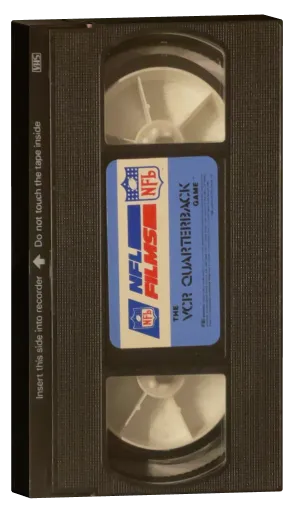 The NFL VCR Quarterback Game VHS cover