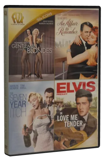 Gentlemen Prefer Blondes / An Affair to Remember / The Seven Year Itch / Love Me Tender DVD cover
