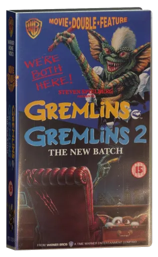 Gremlins / Gremlins 2: The New Batch VHS cover