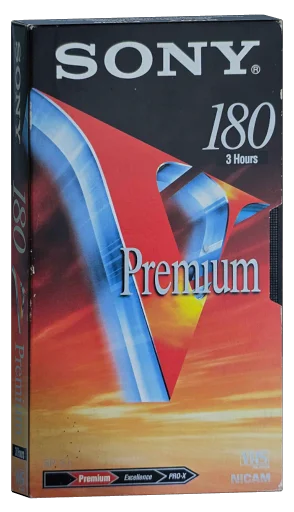 Sony Premium 180 (3 hours) VHS cover