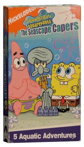 SpongeBob Squarepants The Seaside Capers VHS cover