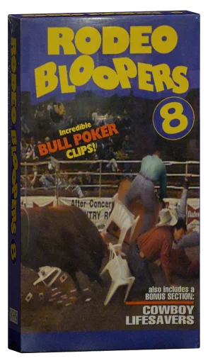 Rodeo Bloopers 8 VHS cover