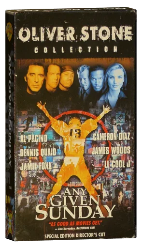 Any Given Sunday VHS, Warner Bros.