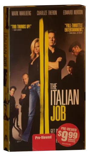 The Italian Job VHS cover