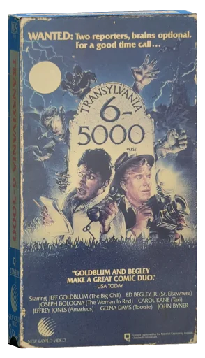Transylvania 6-5000 VHS, New World Video