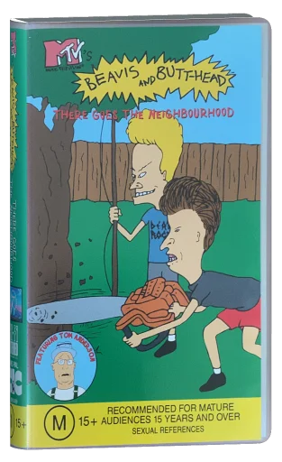 Beavis and Butt-Head There Goes The Neighbourhood VHS, Rainbow Products Limited