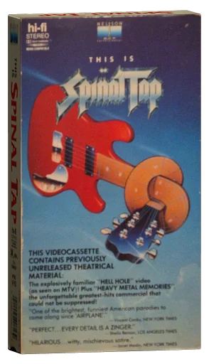 This Is Spinal Tap VHS, Nelson Entertainment