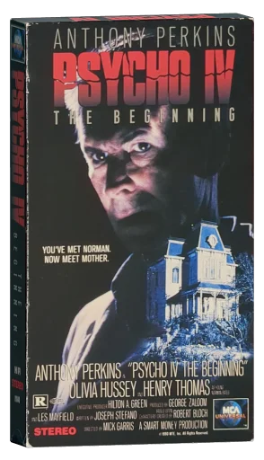 Psycho IV: The Beginning VHS cover