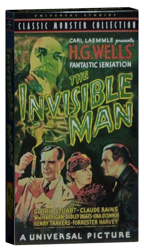 The Invisible Man VHS, Universal Studios Home Video
